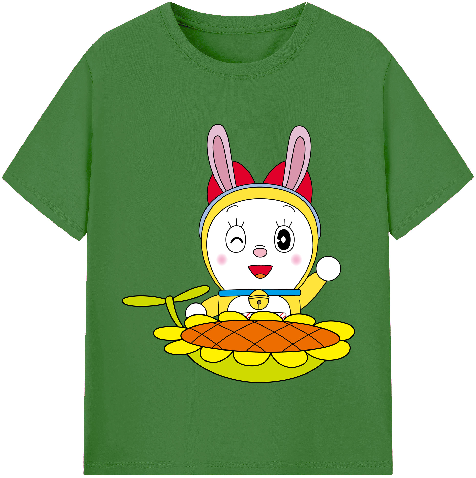（画像用） ドラえもん ドラミ Doraemon Dorami レディースカジュアルプリントTシャツ（綿100％）